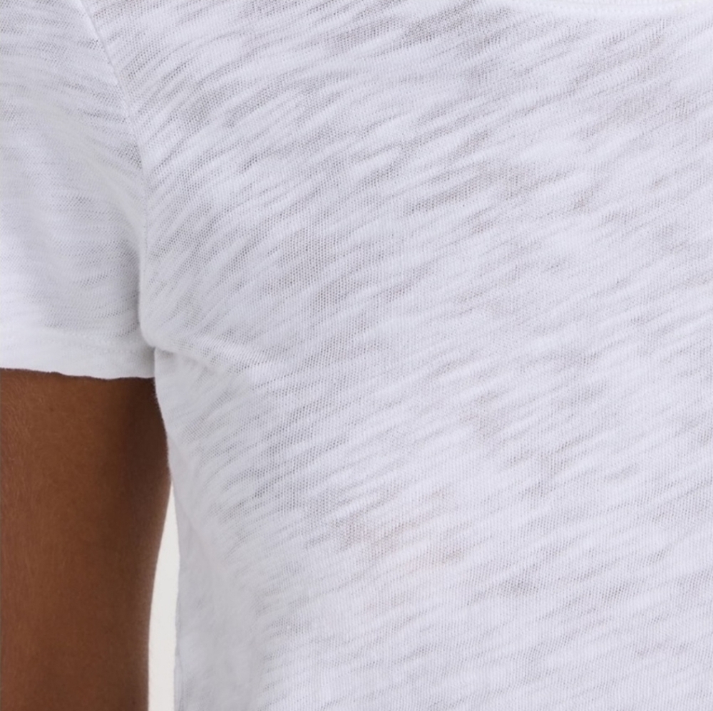 ATM Anthony Thomas Melillo White Heathered Schoolboy Crew Neck Tee T-Shirt M - Picture 5 of 13